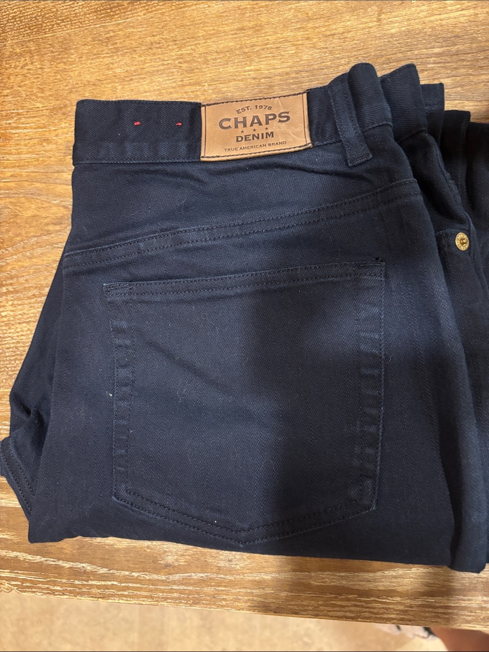 Chaps Woman’s Straight Jeans in Dark Blue - Picture 3 of 4